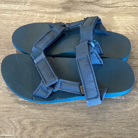 NEW Mens TEVA UNIVERSAL SLIDE RIPSTOP TEXTILE Indigo Sz 9 WATER STRAP SANDALS main image 6